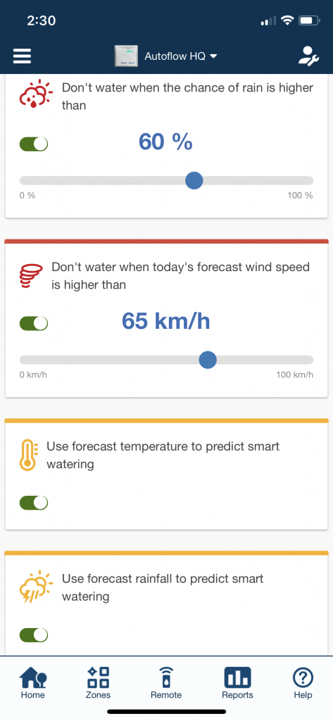 smart sprinkler system Hydrawise